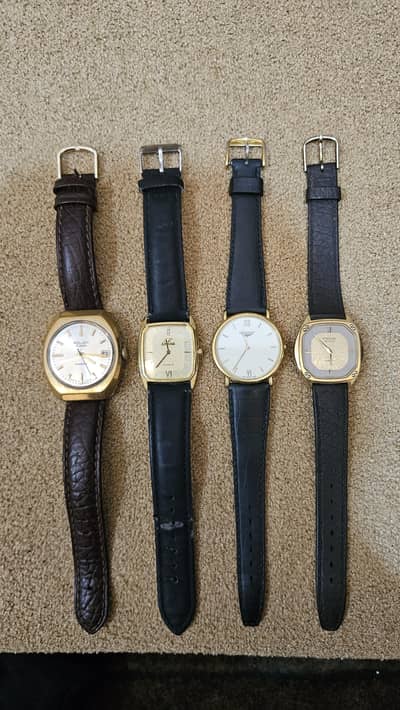 vintage watches , seiko, casio , rado, longines
