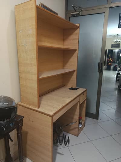 2 Wooden Study Tables / Computer Desks with Shelves