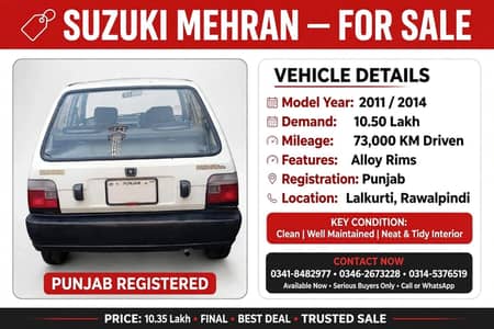 Suzuki Mehran VXR 2011