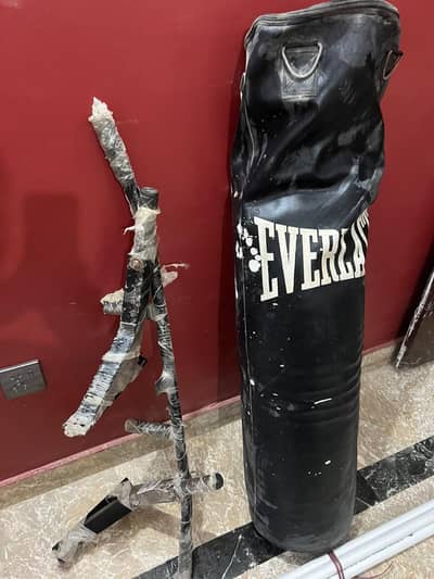 Everlast Boxing Punching Bag with Stand for Sale