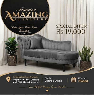 Dewan Sofa 2.5 seater solid wood frame | Velvet fabric Cushioning