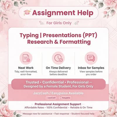 Girls Only - Assignment, PPT & Handwriting Work