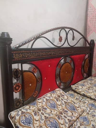 Iron bed only bed not available foam
