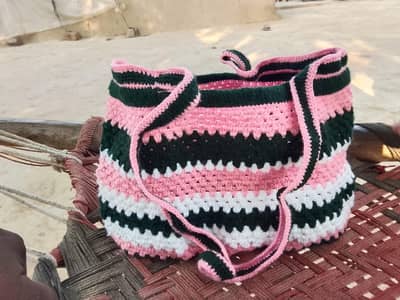 hand made crochet bag