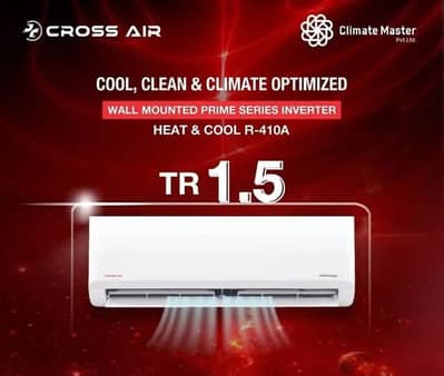Cross Air 1.5Ton Dc Inverter pinpack Available In mardan 03.177993. 764