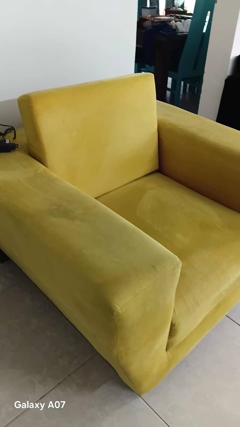 corner sofa and a studio single sofa 2