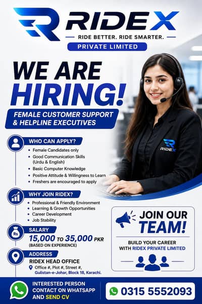Urgent Hiring Female
