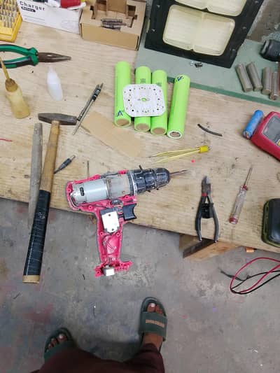 repairing Cordless drill machine
