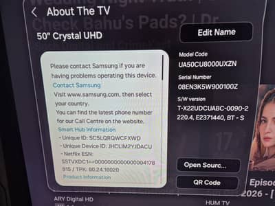 Samsung 50 inches CU8000