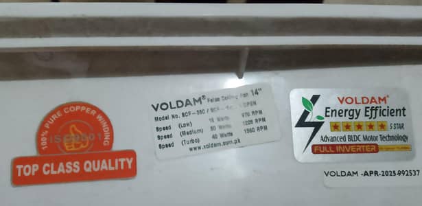 VOLDAM 14 Inch Inverter False Ceiling Fan for Sale