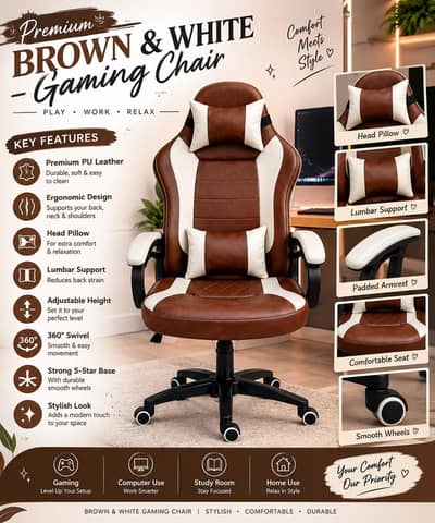 Premium Office and gaming Chair with Headrest | Adjustable Mesh Chair