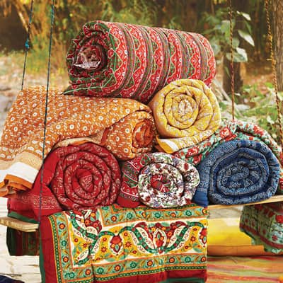 Handmade Razai - Pure Cotton Quilt - Cotton Mill