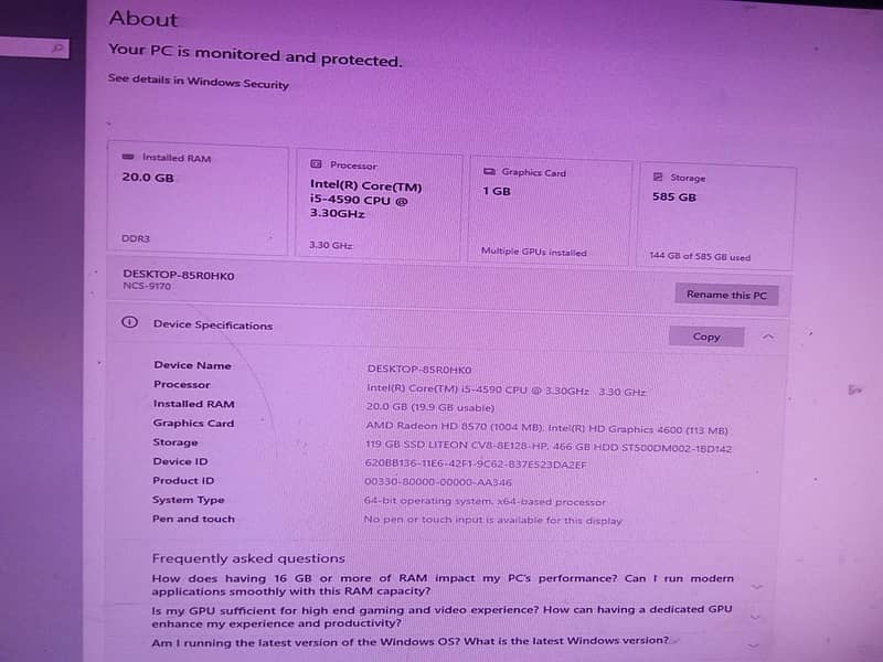 I5 4TH GEN With Graphic card 3