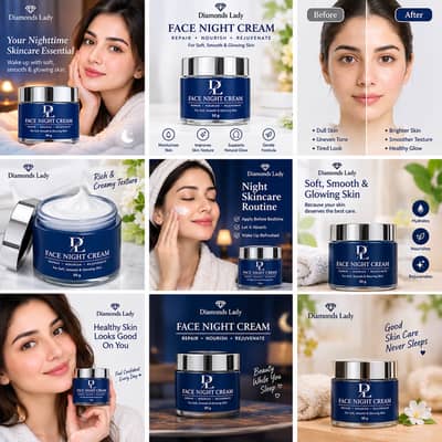  Diamonds Lady Face Night Cream 