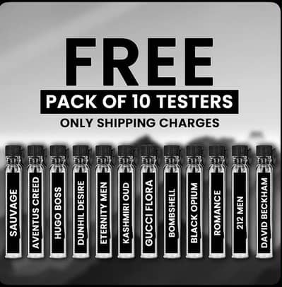 Free testers perfume just shipping charges