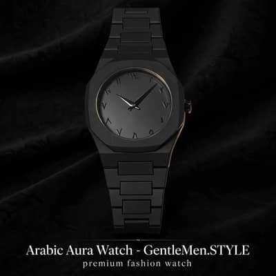 Title: Men's Black Carbon Fiber Analog Watch