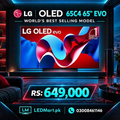 LG OLED 65" 65C4 4k smart latest model