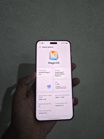 Honor Magic7 Pro 12/512 Global 5850 Mah Battery