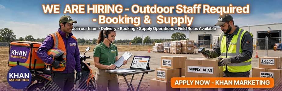 Job offer in out door booking+ supply