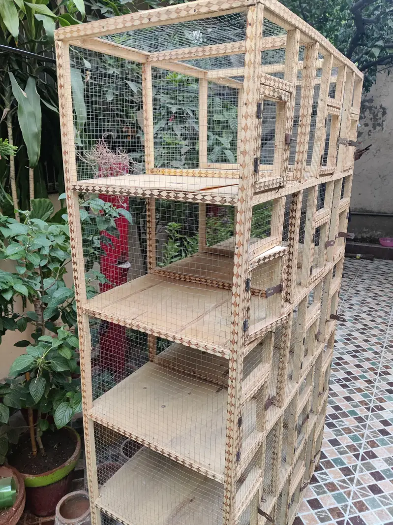 15 portion wooden cage — photo 2