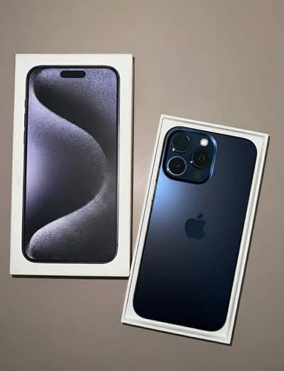 I PHONE 15 PRO 128 GB JV WITH BOX BLUE