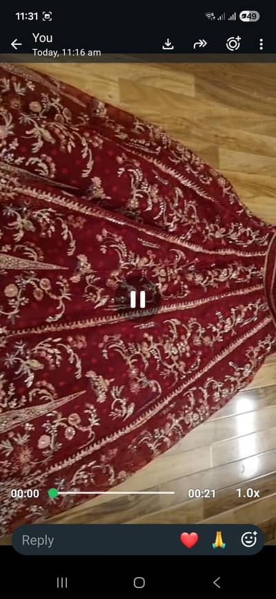 Afrozeh Medium size lehnga choli article