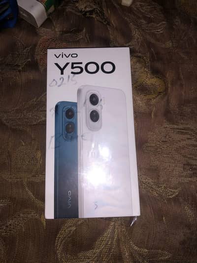 Vivo y500 8+8 256 gb dual pta just box open Urgent sale