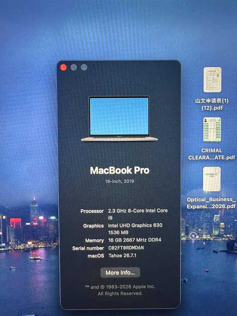 Macbook PRO 2019 2
