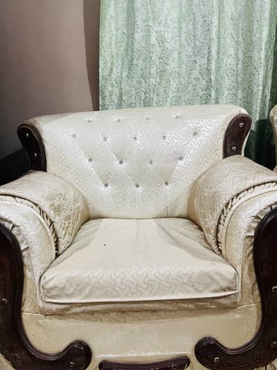 used sofa set 5 seater good condition contact 03353295864