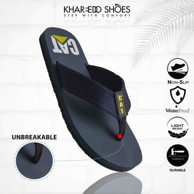 Men's Rubber Slide Slippers Black Summer Comfort