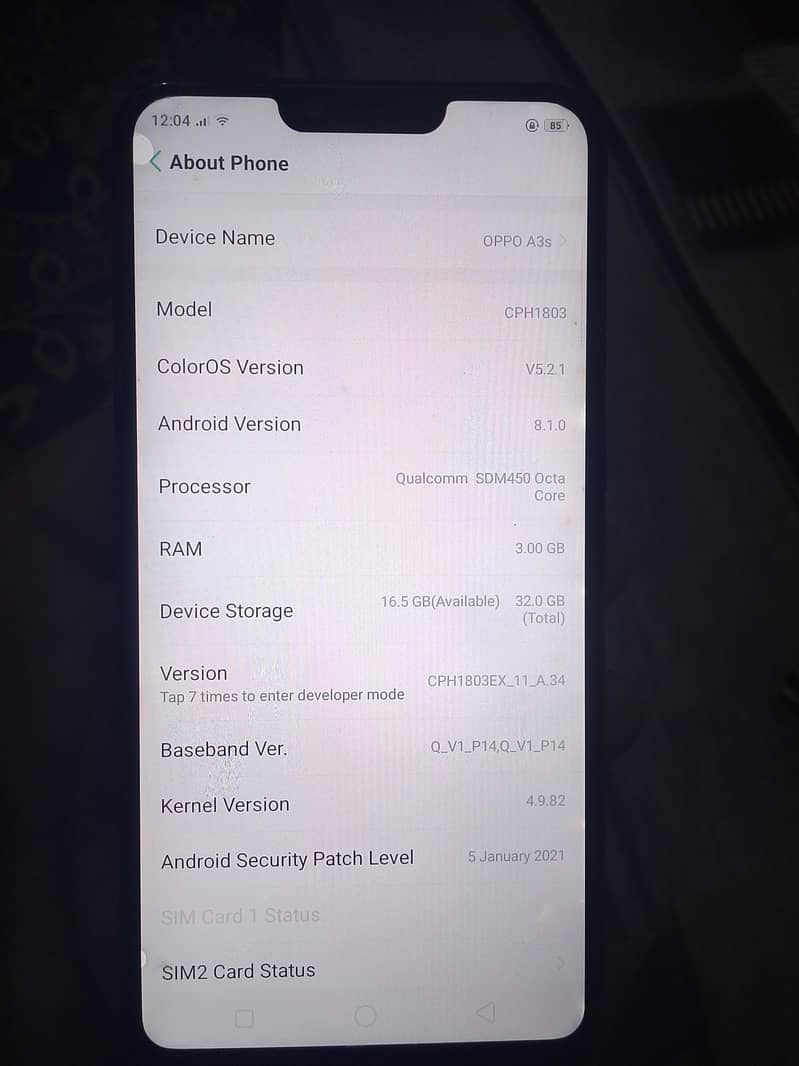 OPPO A3s 6