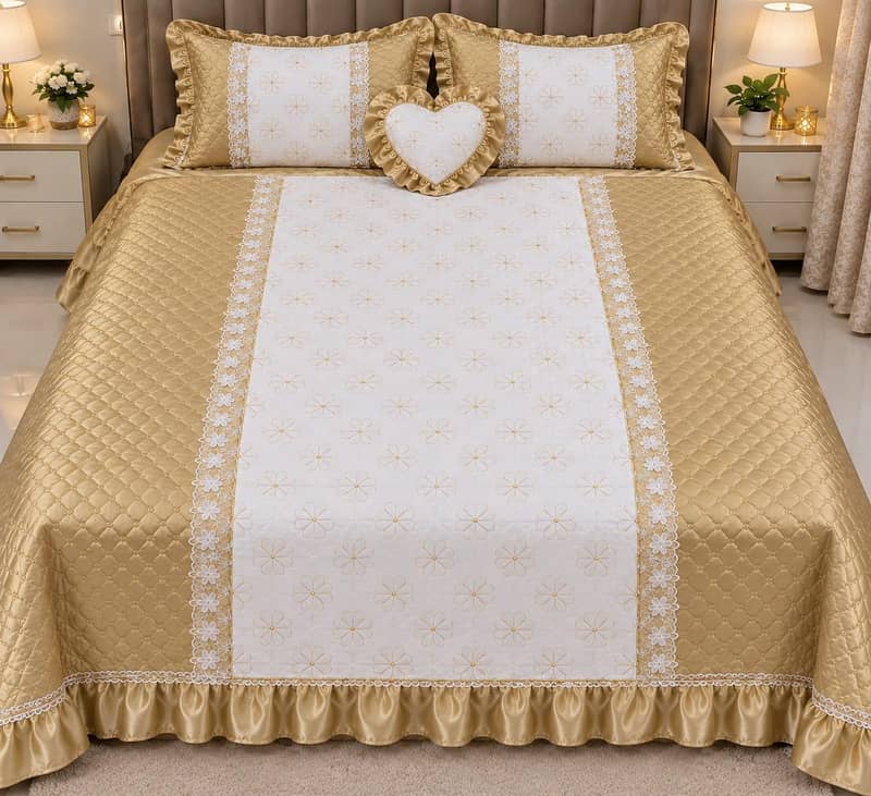 Preloved Fancy Bedsheet Set. 0
