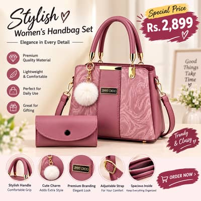 Women's Leather Plain Shoulder Bag