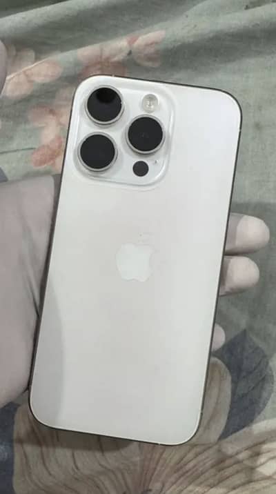 Apple iPhone 15 Pro Pta approved dual LLA 128 gb white color