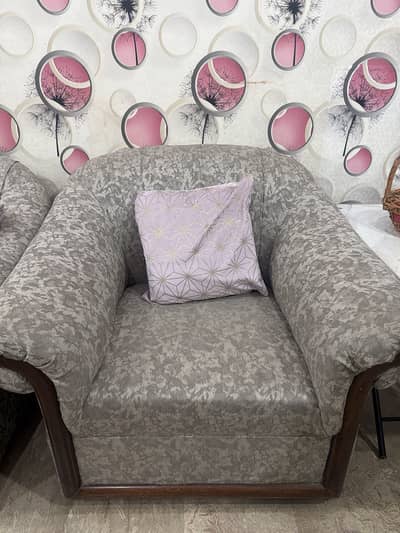 6 seater sofa and 2 tables