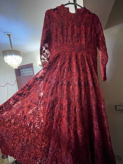 Designer Look Red Embellished Maxi for Sale