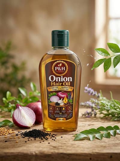 P&H Pure & Herbal Onion Hair Oil (100ml)