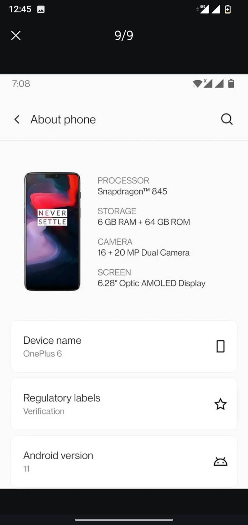 OnePlus 6 8
