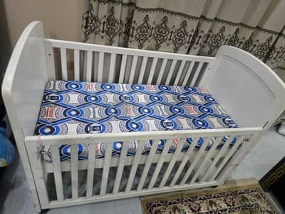 Deco Paint branded Bed - Baby Cot with mattress