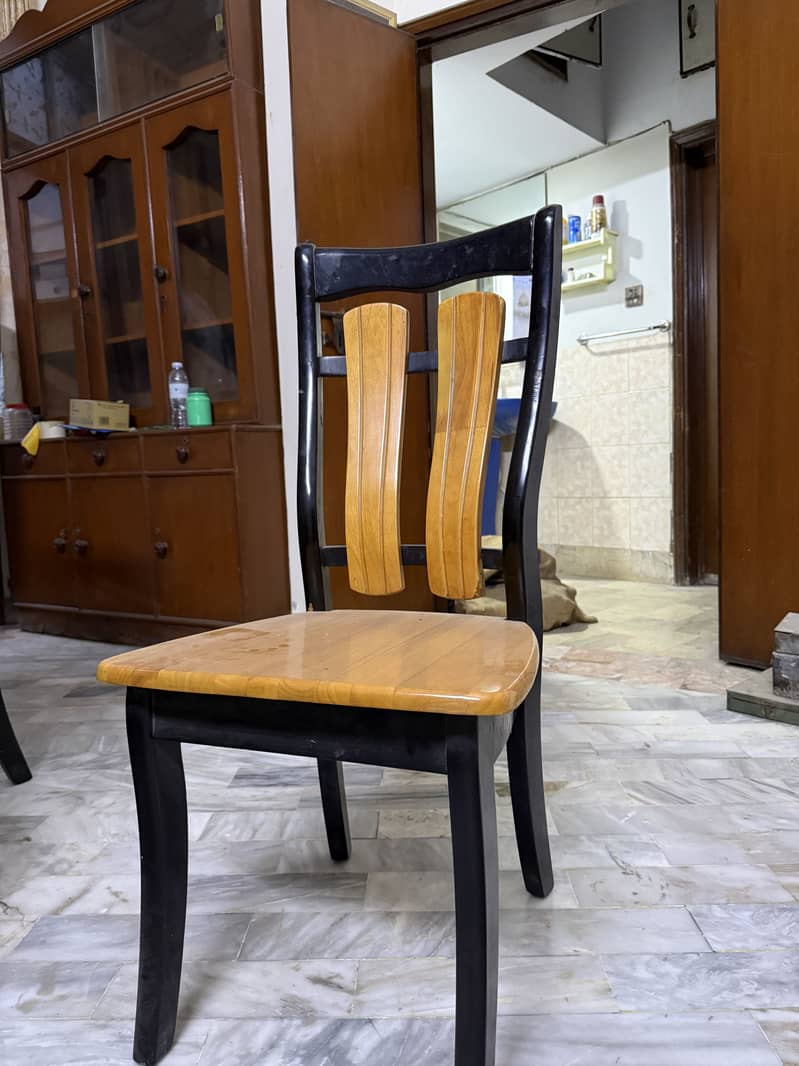 6 solid wood chair dining table 3