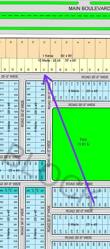 10 Marla Residencial plot available for sale in Haider Block