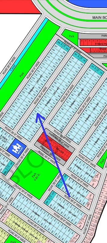5 Marla Residencial plot available for sale in B Block