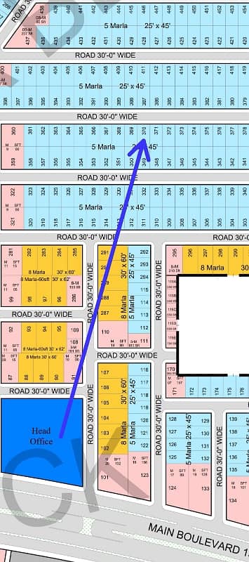 5 Marla Residencial Plot Available For Sale In A Block