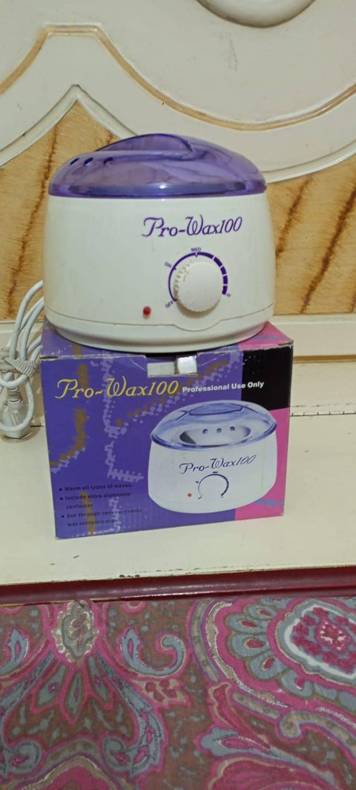 Face steamer+wax container 1