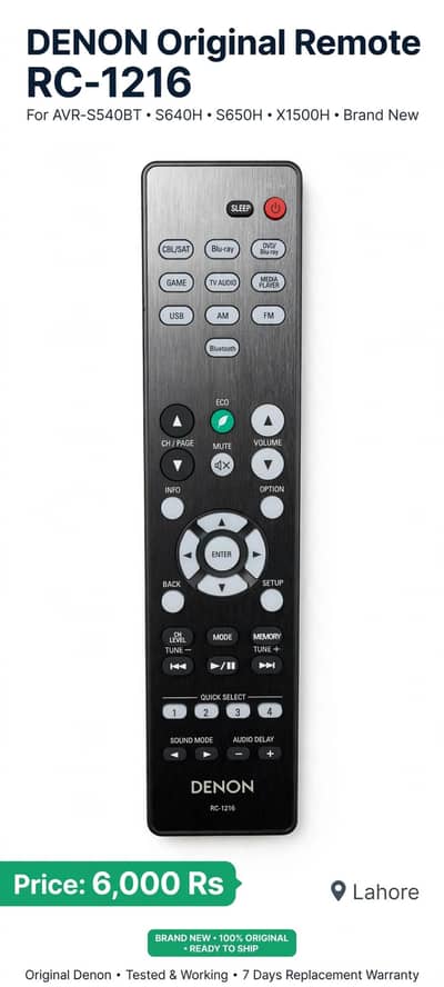 denon amplifier remote
