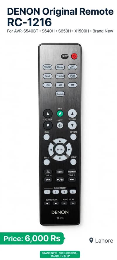 denon amplifier remote