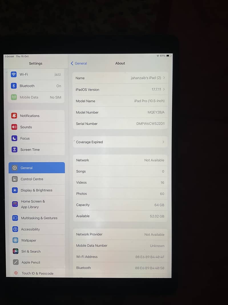 iPad Pro 10.5 4
