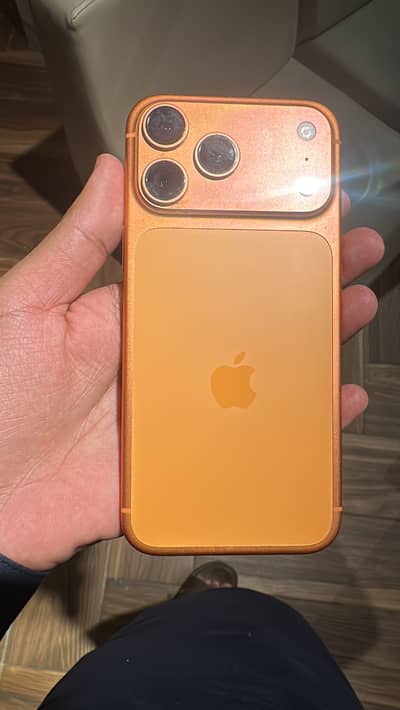 Iphone 17 pro max  orange colour