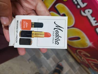pair lipstick nail paint