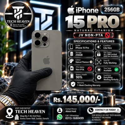 iPhone 15 Pro | 256 GB | Jv Sim Locked | Natural Titanium